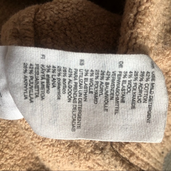 & Other Stories Camel Crewneck Sweater Sz M - Picture 6 of 6